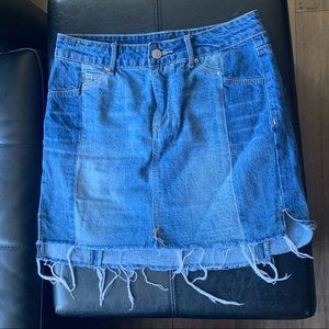 Urban outfitters multi colored denim skirt